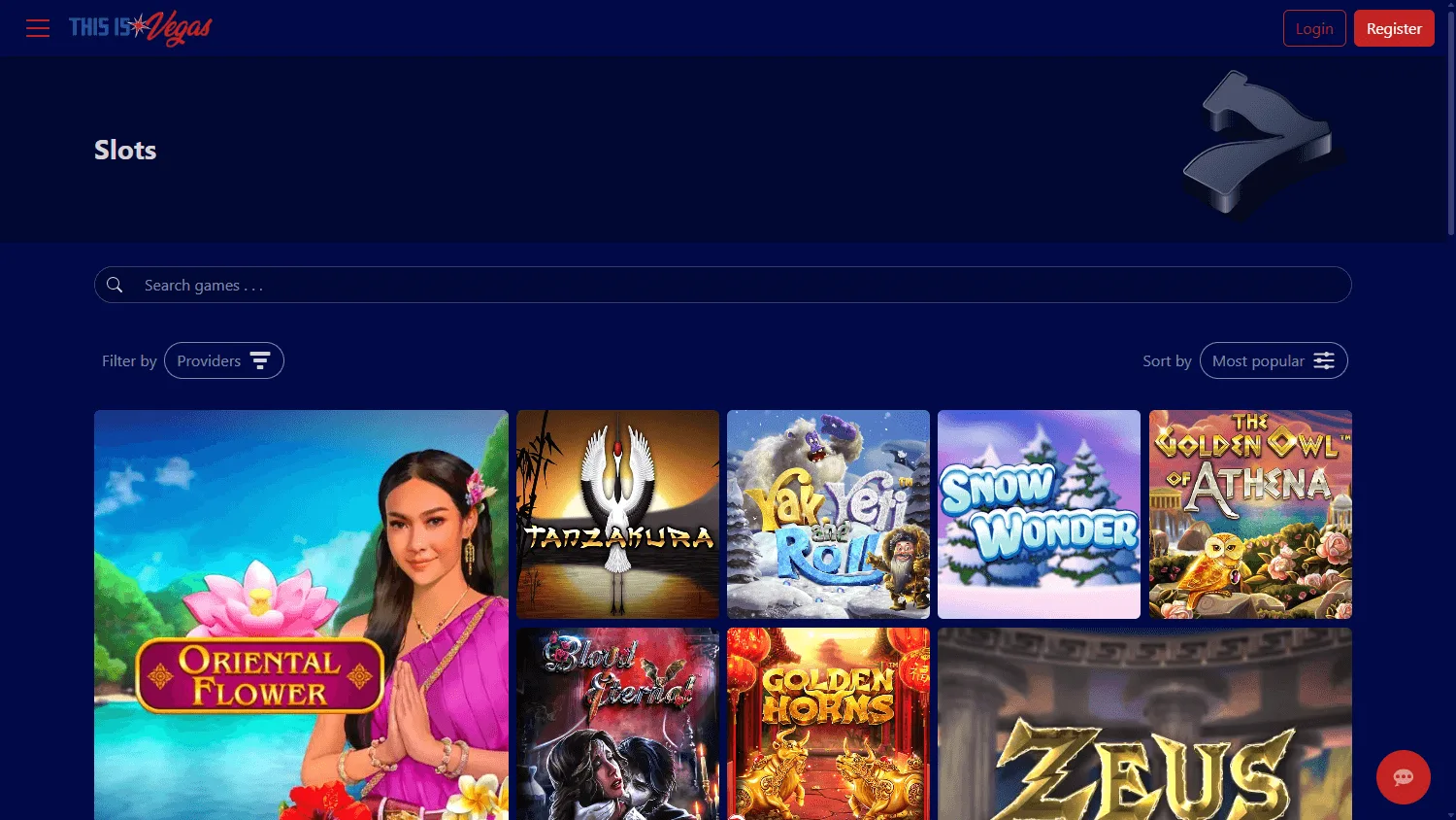 This Is Vegas Casino desktop games area