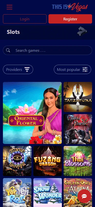 This Is Vegas Casino mobile games area